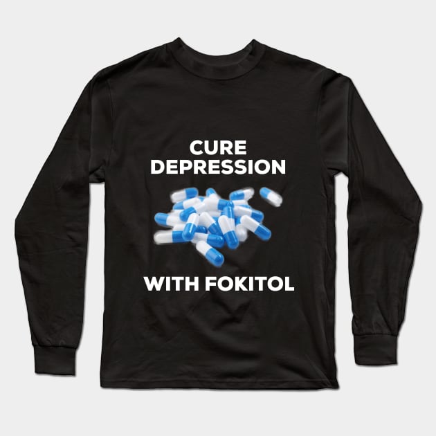 Funny Depression Long Sleeve T-Shirt by Graffix